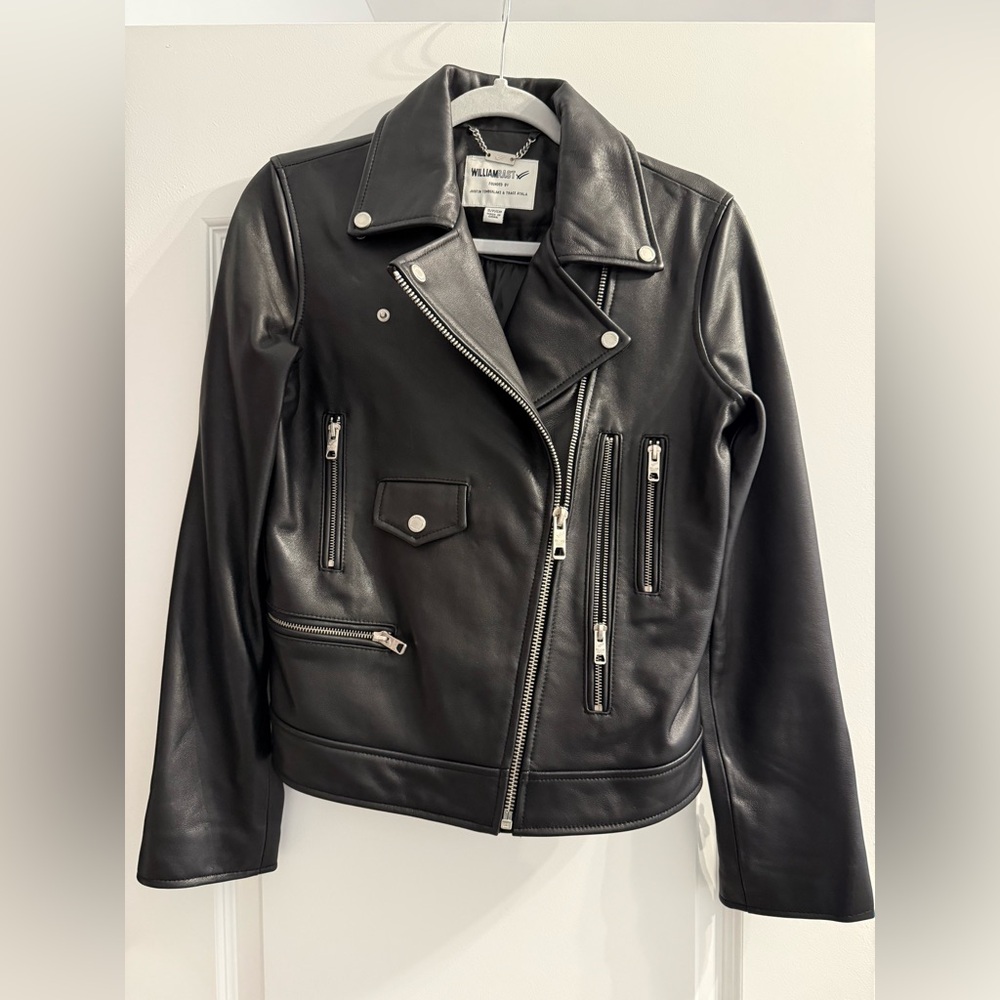 William Rast Black 100% Leather Jacket - Women’s Size S - Never Worn